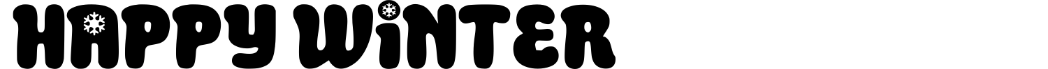 Happy Winter Font preview