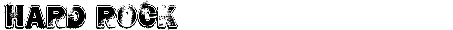 Hard Rock Font preview