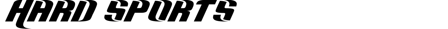 Hard Sports Font preview
