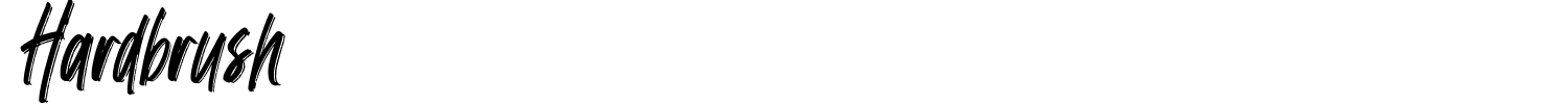 Hardbrush Font preview