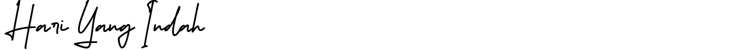 Hari Yang Indah Font preview