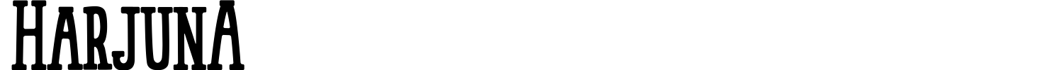 HarjunA Font preview