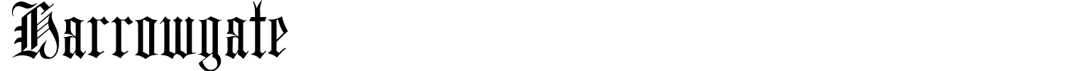 Harrowgate Font preview