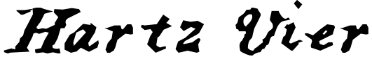 Hartz Vier Font preview
