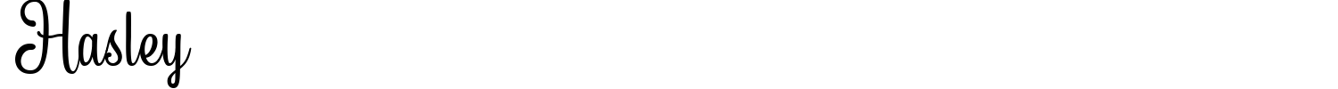 Hasley Font preview