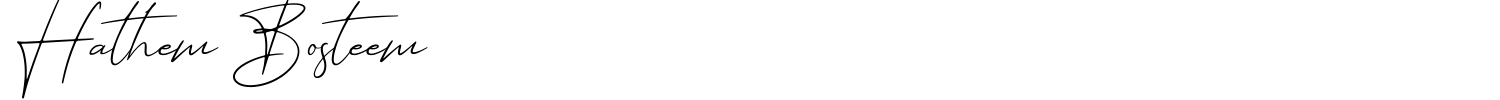 Hathem Bosteem Font preview