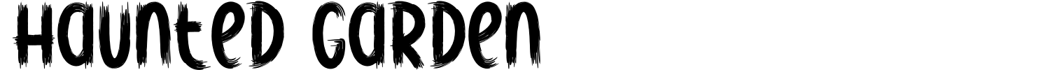 Haunted Garden Font preview