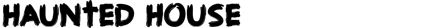 Haunted House Font preview