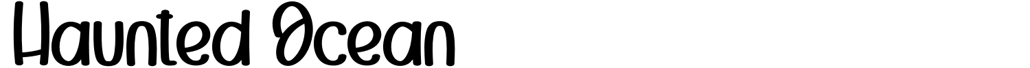 Haunted Ocean Font preview
