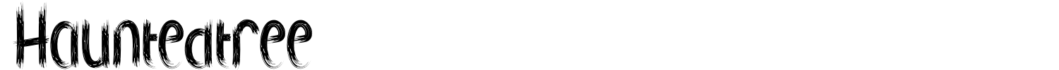 Hauntedtree Font preview