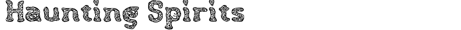 Haunting Spirits Font preview
