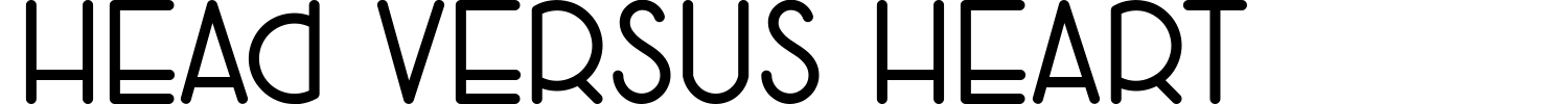 Head Versus Heart Font preview