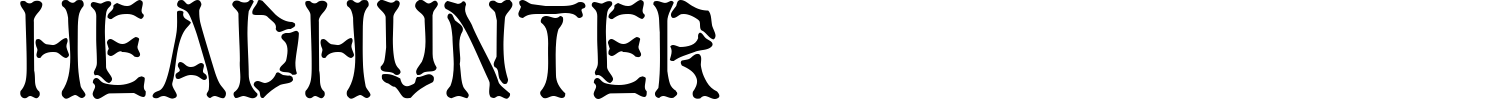Headhunter Font preview