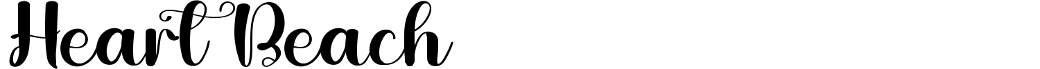 Heart Beach Font preview