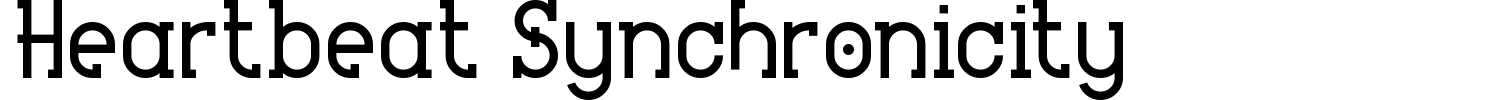 Heartbeat Synchronicity Font preview