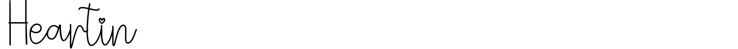 Heartin Font preview