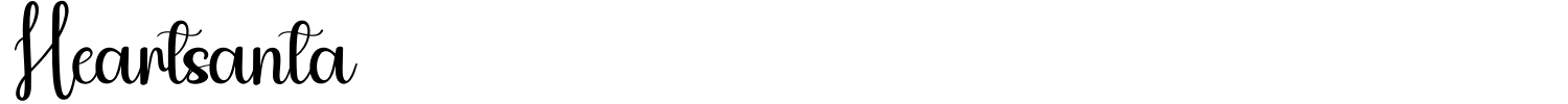 Heartsanta Font preview