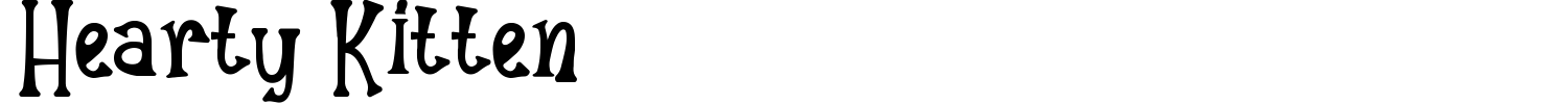 Hearty Kitten Font preview