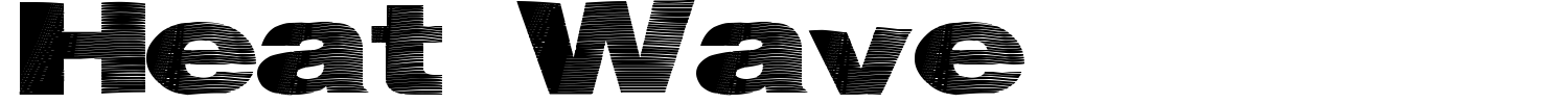 Heat Wave Font preview