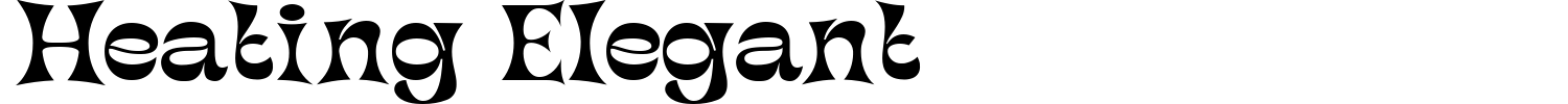 Heating Elegant Font preview