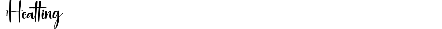 Heatting Font preview