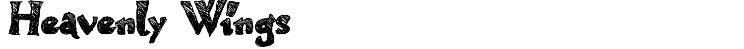 Heavenly Wings Font preview