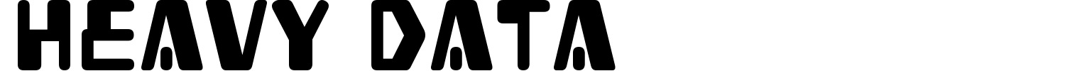 Heavy Data Font preview