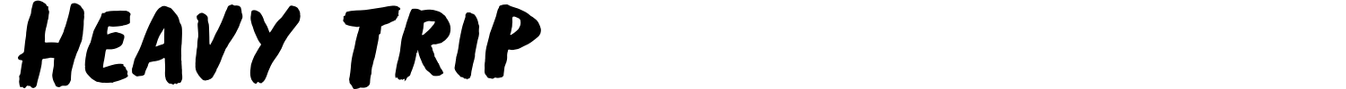 Heavy Trip Font preview