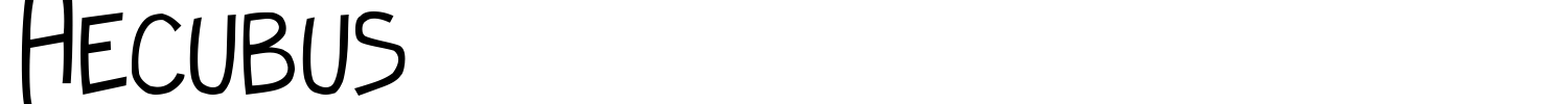 Hecubus Font preview