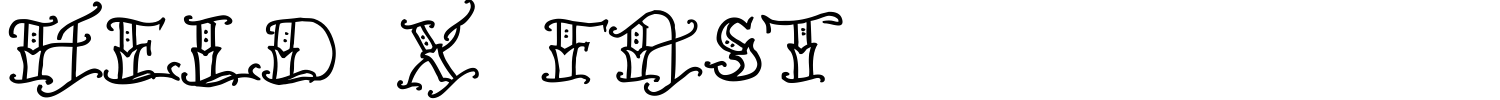 Held X Fast Font preview