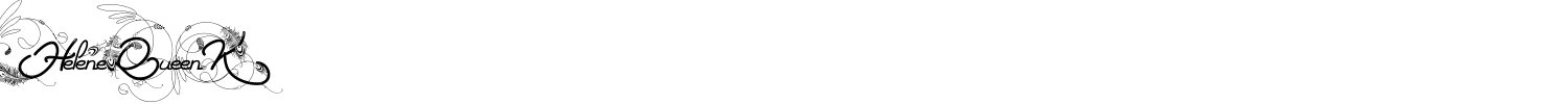 Helene Queen K Font preview