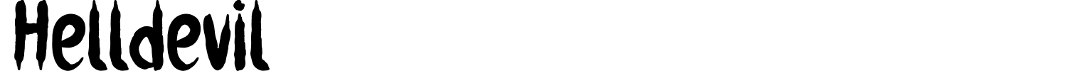 Helldevil Font preview