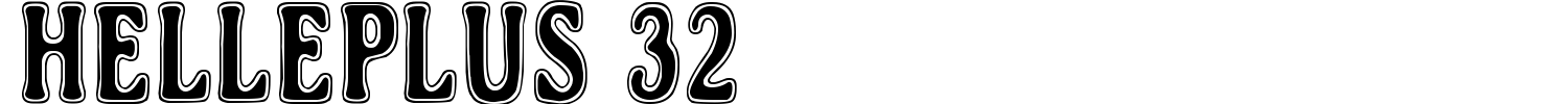 Helleplus 32 Font preview