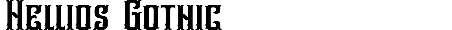 Hellios Gothic Font preview