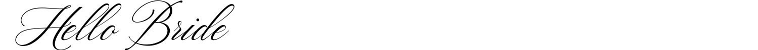 Hello Bride Font preview