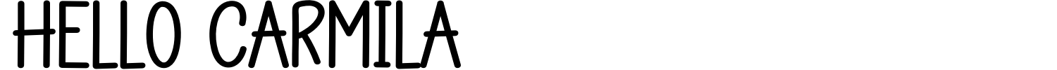 Hello Carmila Font preview