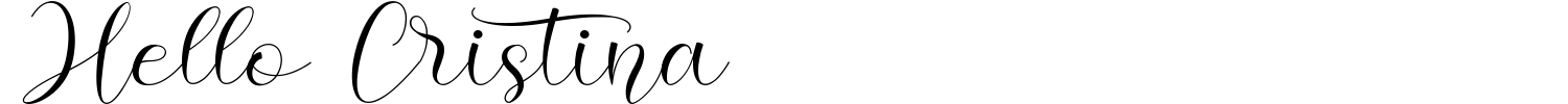 Hello Cristina Font preview