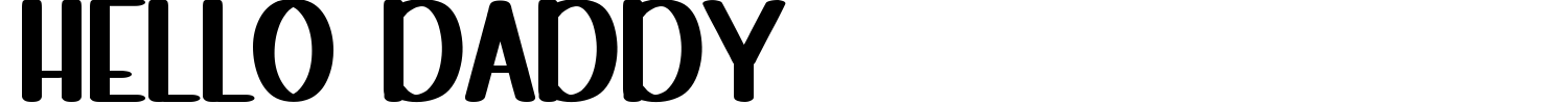 Hello Daddy Font preview