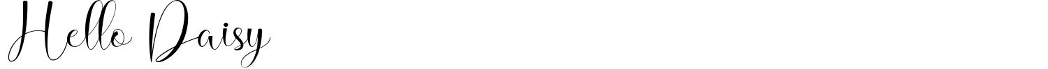 Hello Daisy Font preview