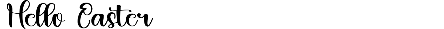Hello Easter Font preview