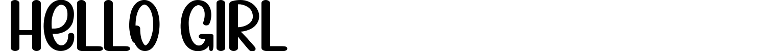 Hello Girl Font preview