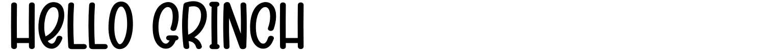 Hello Grinch Font preview