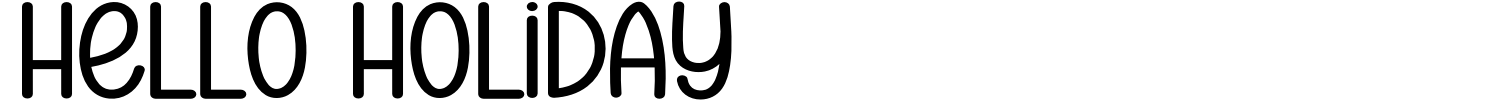 Hello Holiday Font preview