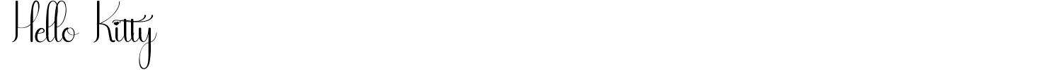 Hello Kitty Font preview