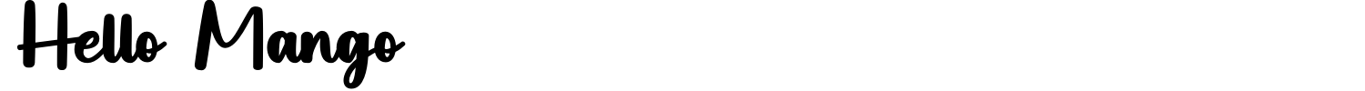 Hello Mango Font preview