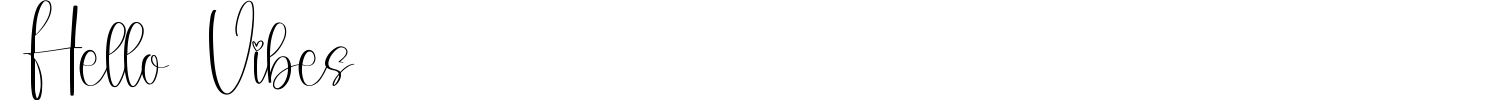 Hello Vibes Font preview