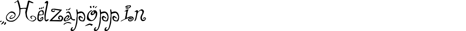 Helzapoppin Font preview