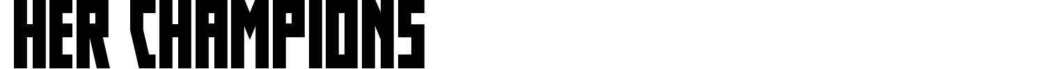 Her Champions Font preview