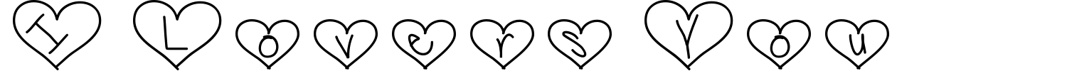 I Lovers You Font preview