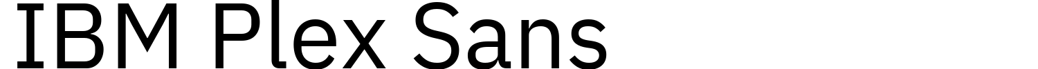 IBM Plex Sans Font preview